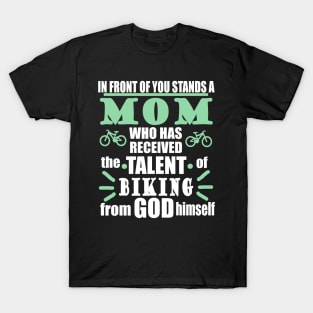 Gift Mom Mother's Day Bike Tour Biking Bicycle T-Shirt